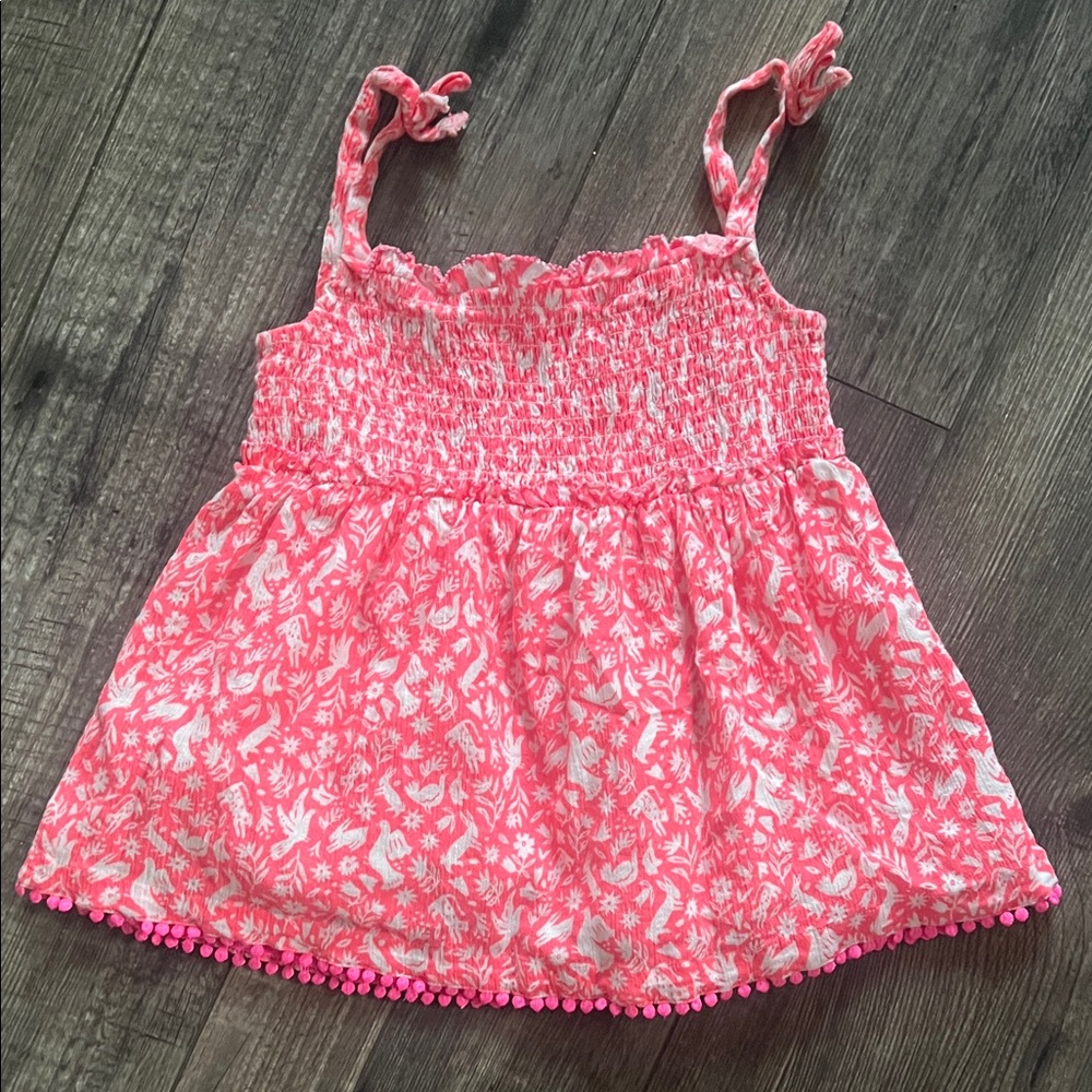 Boden Pink Smocked Camisole